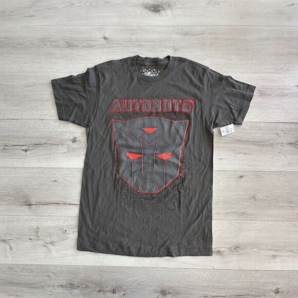 Universal Studios Autobot Shield Tee Charcoal M NWT - Picture 1 of 4